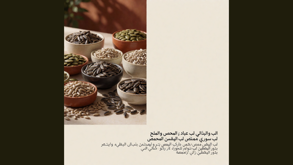 قرمشة اللب والبذور