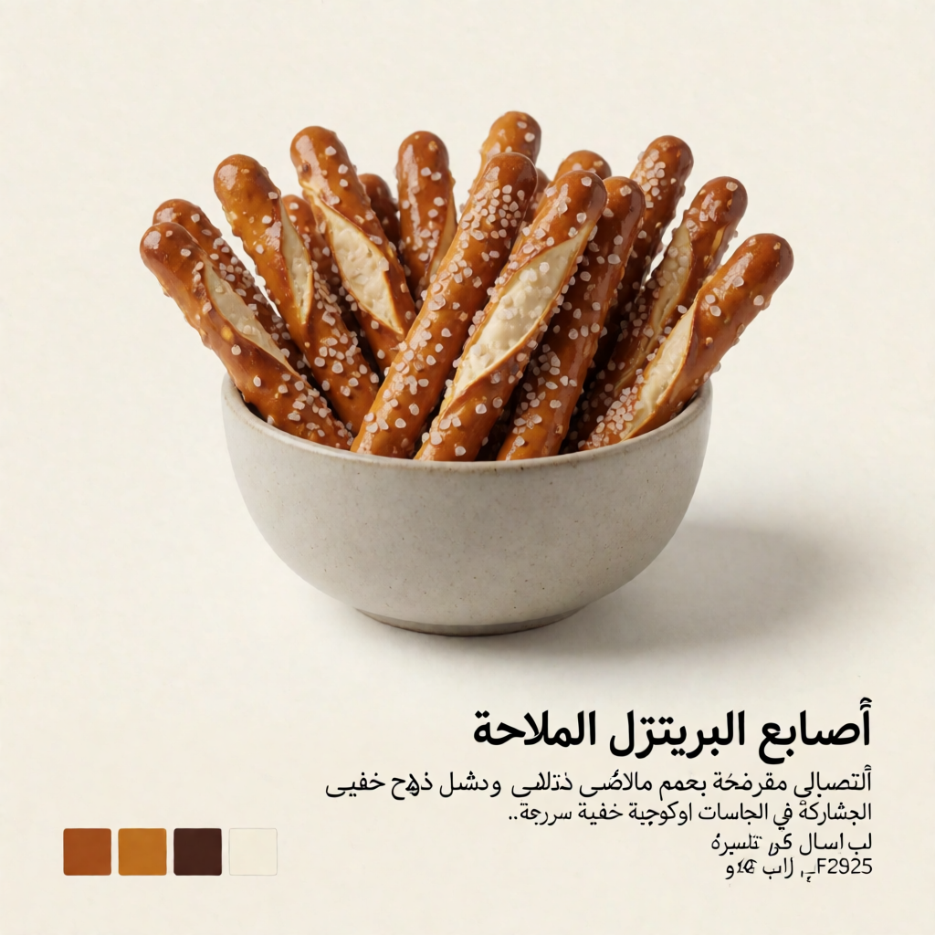 أصابع البريتزل المالحة